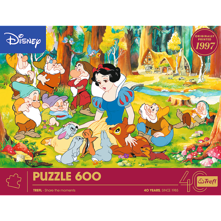 Trefl, 40-lecie, Disney, Królewna Śnieżka, puzzle, 600 elementów