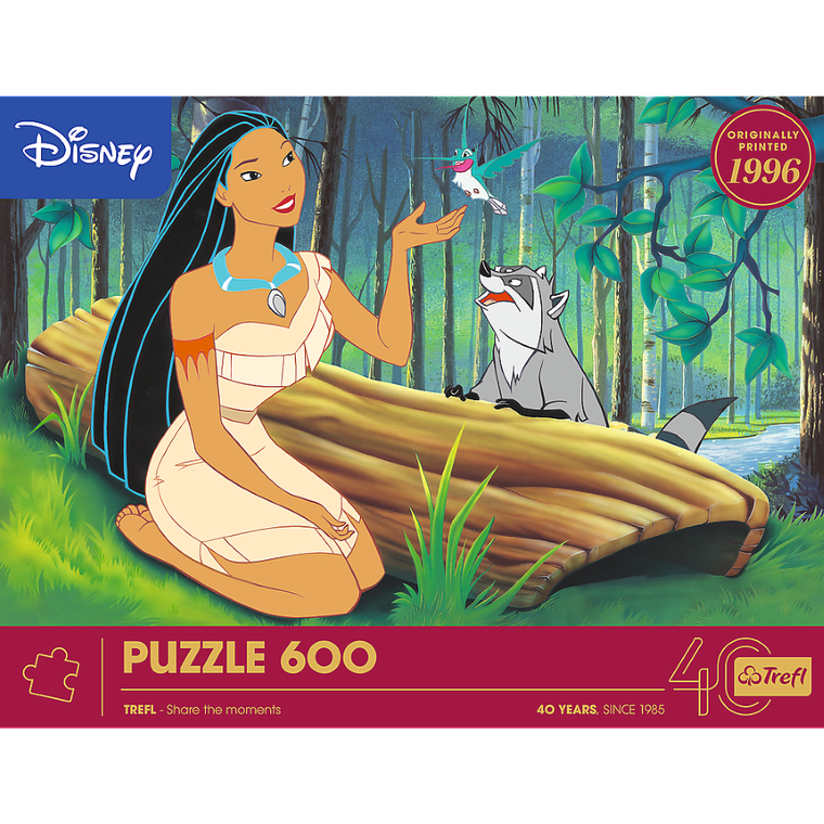 Trefl, 40-lecie, Pocahontas, puzzle, 600 elementów