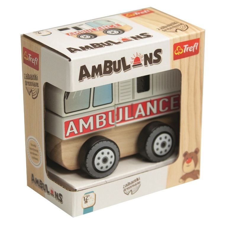 Trefl, Ambulans, zabawka drewniana