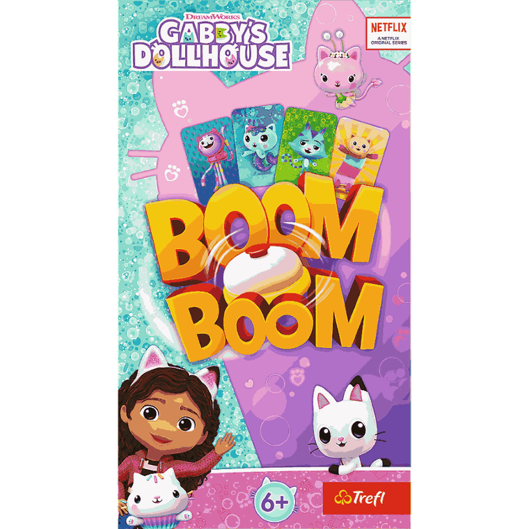 Trefl, Boom Boom, Koci Domek Gabi, familijna gra karciana