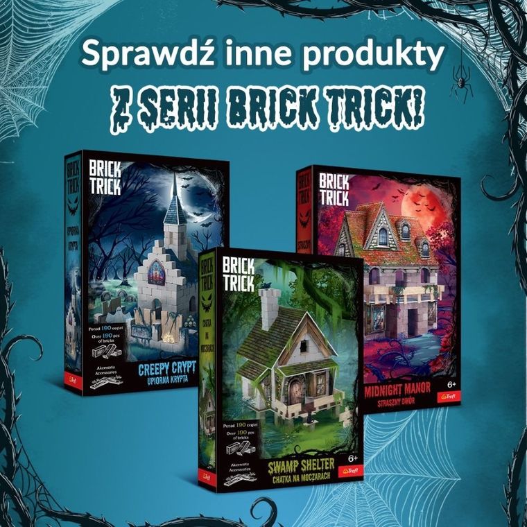Trefl, Buduj z cegły, Halloween, Upiorna Krypta, zestaw kreatywny