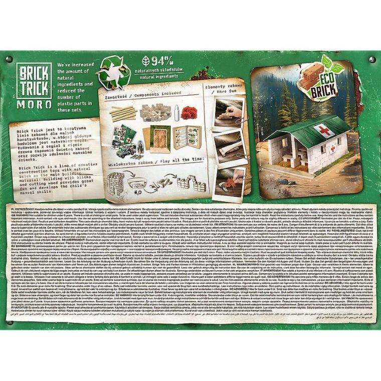 Trefl, Buduj z cegły, Moro, Szpital polowy, zestaw kreatywny, 190 elementów