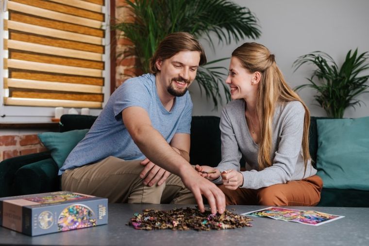 Trefl, Czarodziejska komnata, puzzle drewniane, 1000 elementów