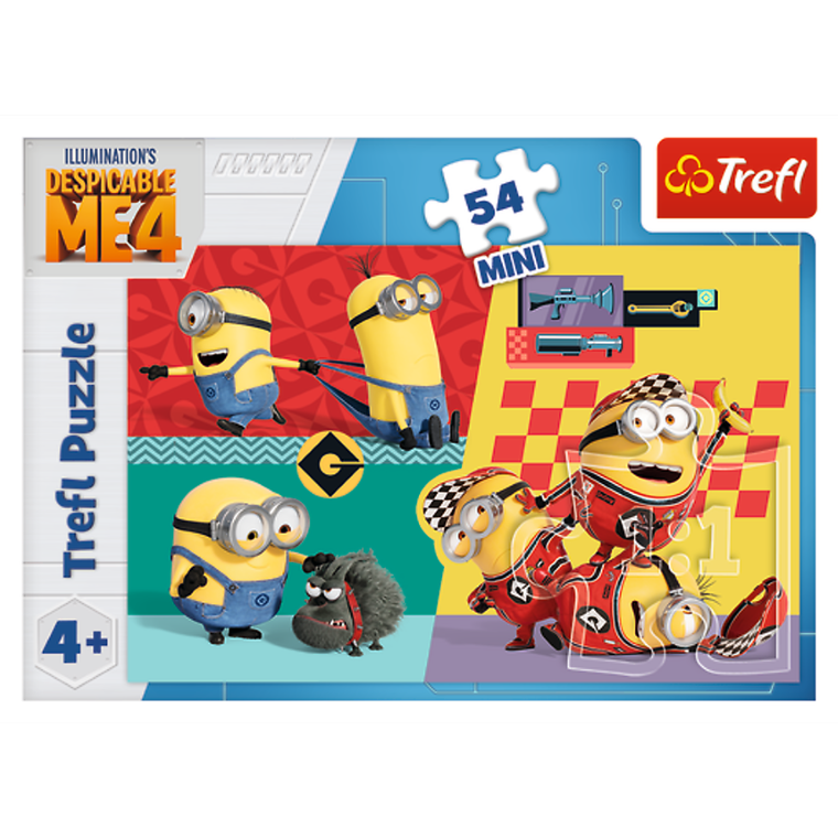 Trefl, Despicable Me 4, Mini, Z Minionkami fajnie jest! puzzle, 54 elementy