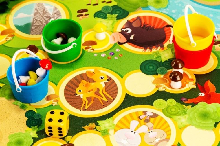 Trefl, Grzybobranie w Zielonym Gaju, gra familijna 3D