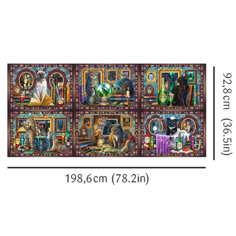 Trefl, Prime UFT, Lisa Parker, Whiskered Wonders, puzzle z plakatem, 9000 elementów