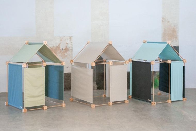 Trigonos, Maxi Trigonos Kernel Kreema, drewniane klocki konstrukcyjnem, 44 elementy