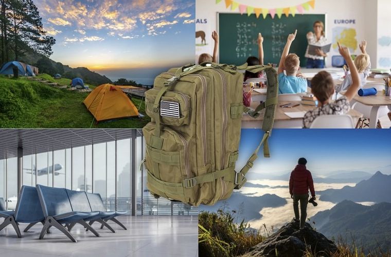 Trizand, plecak militarny, rozmiar XL, zielony