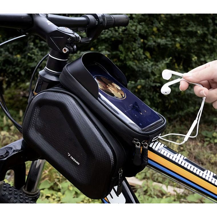 Trizand, sakwa rowerowa z etui na telefon