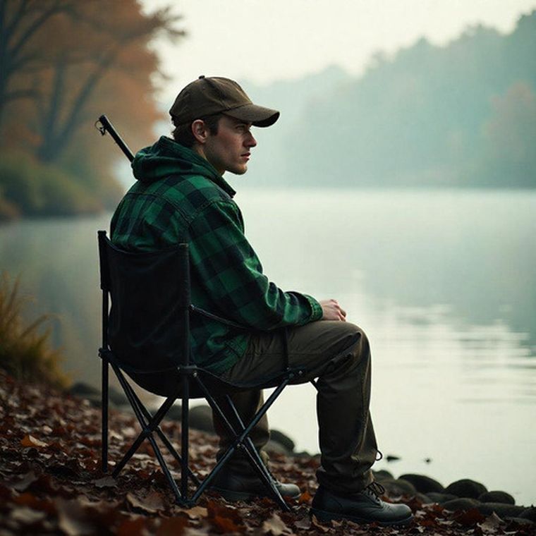 Trizand, stolik wędkarski + dwa krzesła