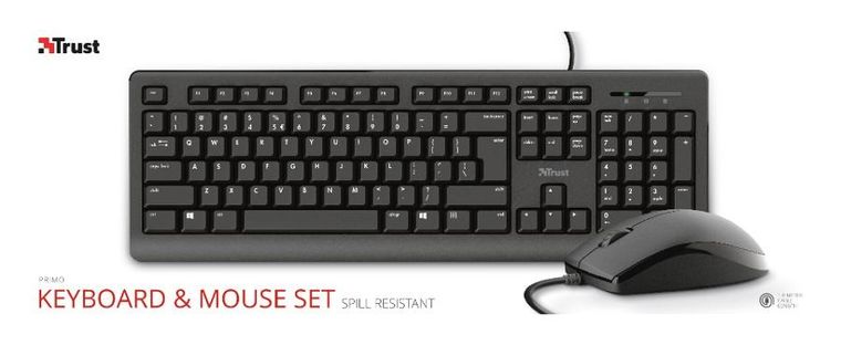 Trust, Primo Set, zestaw, klawiatura, mysz