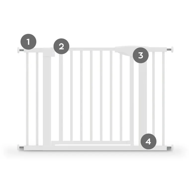 Tulano, Guardian 3.5, barierka zabezpieczająca, rozporowa, white