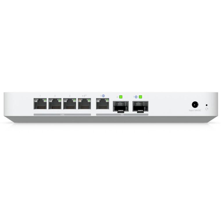 Ubiquiti, UXG-Fiber, kontroler, Switch/Gateway, 4x 2.5GbE RJ45, 2x SFP+