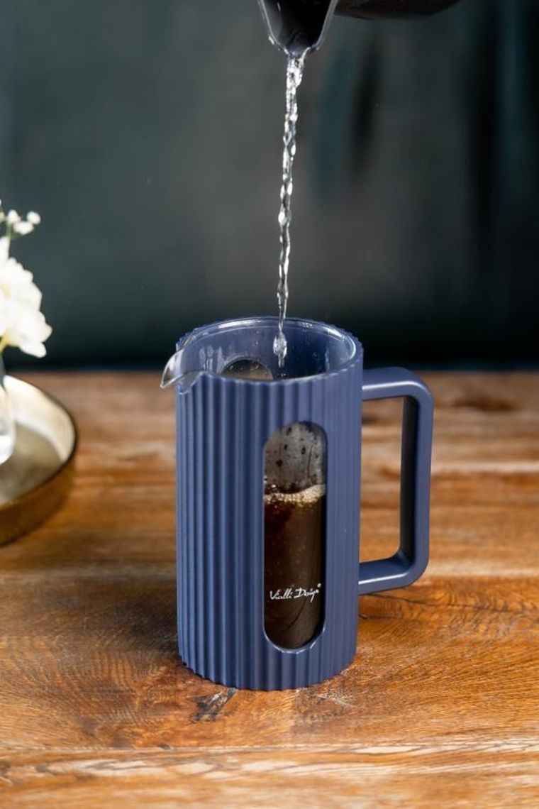 Vialli Design, Livio, zaparzacz do kawy i herbaty, indigo, 1000 ml