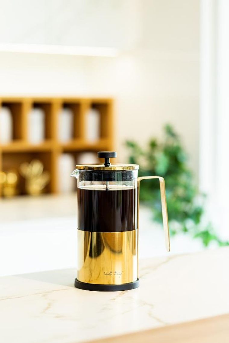 Vialli Design, zaparzacz do kawy i herbaty, 1000 ml, Diamante złoty