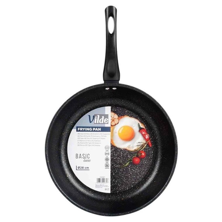 Vilde, Basic Line, patelnia granitowa głęboka, 3l, 28 cm