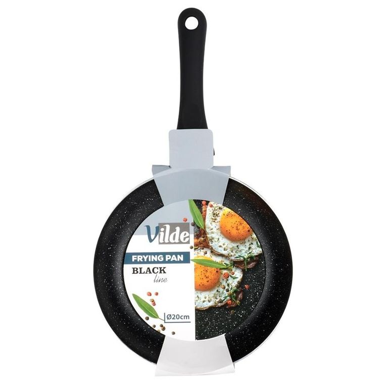 Vilde, Black Line, patelnia granitowa, 20 cm