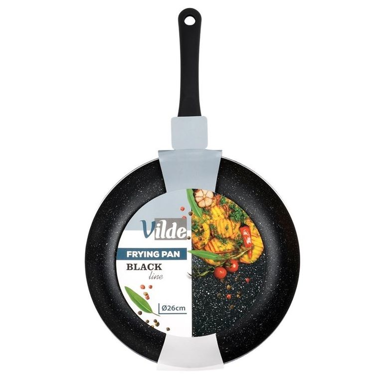 Vilde, Black Line, patelnia granitowa, 26 cm