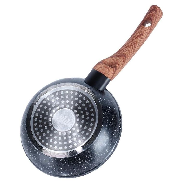 Vilde, Black&Wood, patelnia granitowa, 16 cm