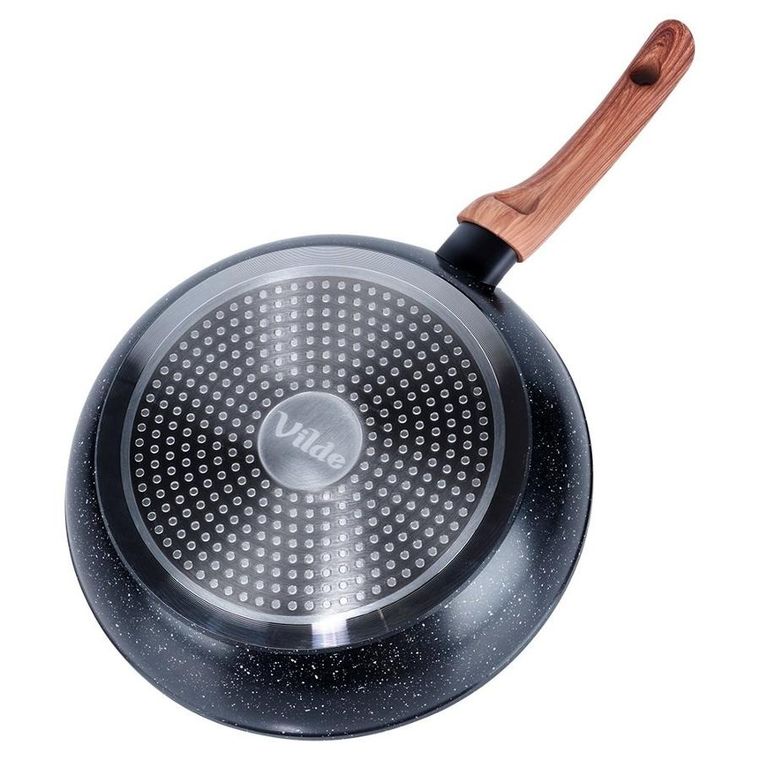 Vilde, Black&Wood, patelnia granitowa, 26 cm