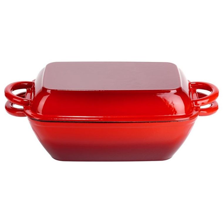 Vilde, Cast Enamel, brytfanna żeliwna emaliowana z pokrywką 2w1, 3,5l