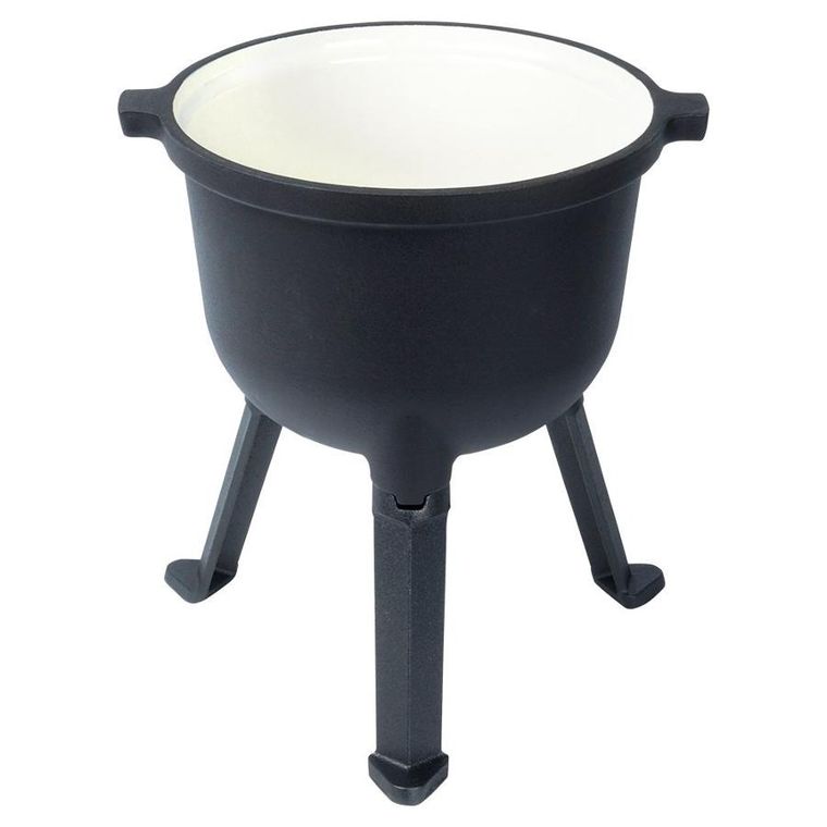 Vilde, Cast Line, kociołek żeliwny emaliowany na nóżkach z pokrywką, 4l