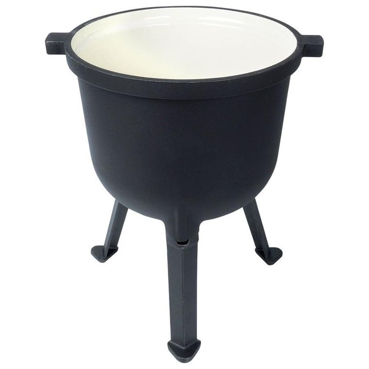 Vilde, Cast Line, kociołek żeliwny emaliowany na nóżkach z pokrywką, 8l