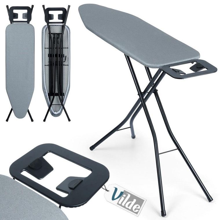 Vilde, deska do prasowania, szara, 130-34-87,5 cm