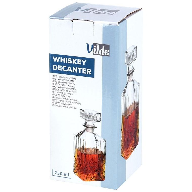 Vilde, karafka do whisky, szklana, 900 ml