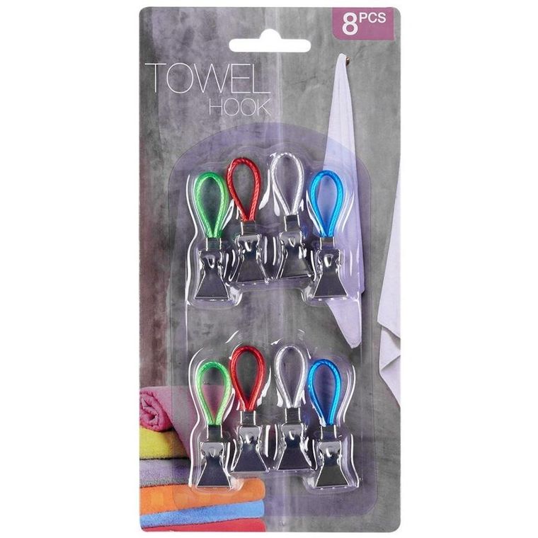 Vilde, klipsy na ręczniki, 8 szt.