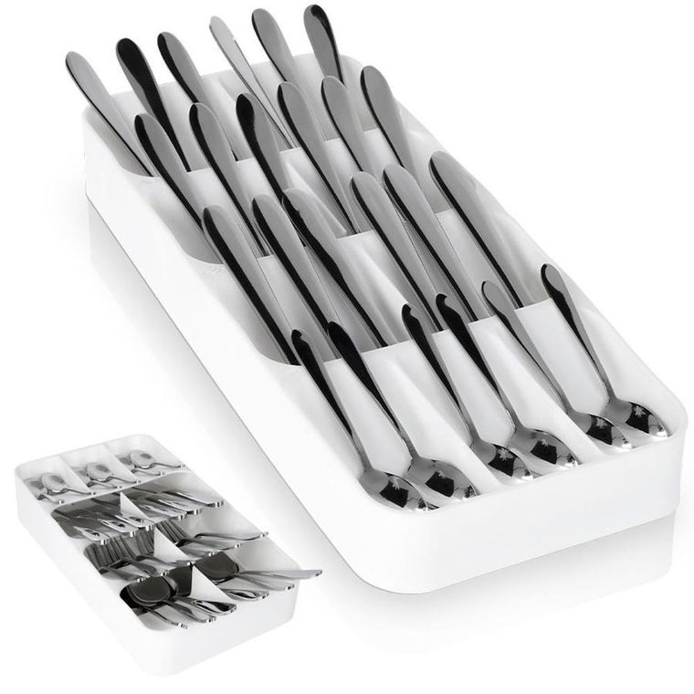 Vilde, organizer do szuflady, biały, 39-17-5.5 cm