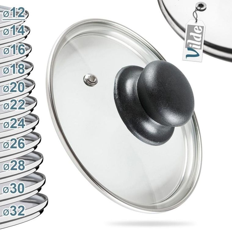 Vilde, pokrywka, szklana, 12 cm