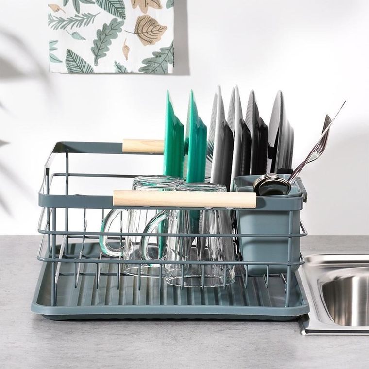 Vilde, suszarka na naczynia, szara, 42,5-32-14,5 cm