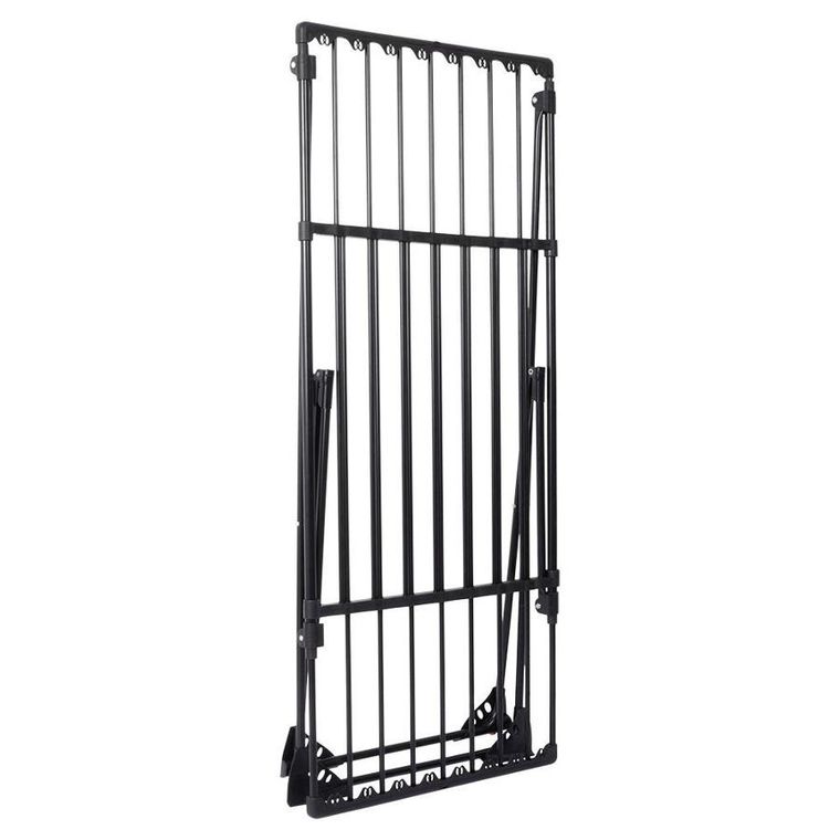 Vilde, suszarka na pranie metalowa, czarna rozsuwana XXL, 110-189 cm