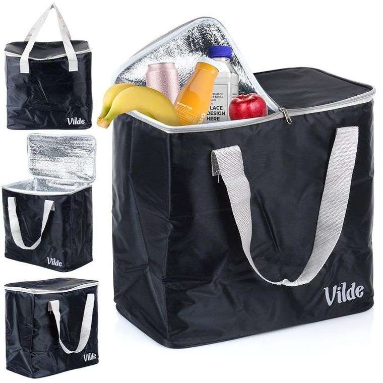Vilde, torba termiczna, czarna, 30 l