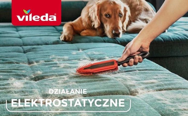 Vileda, szczotka elektrostatyczna do sierści i włosów, Pet Pro