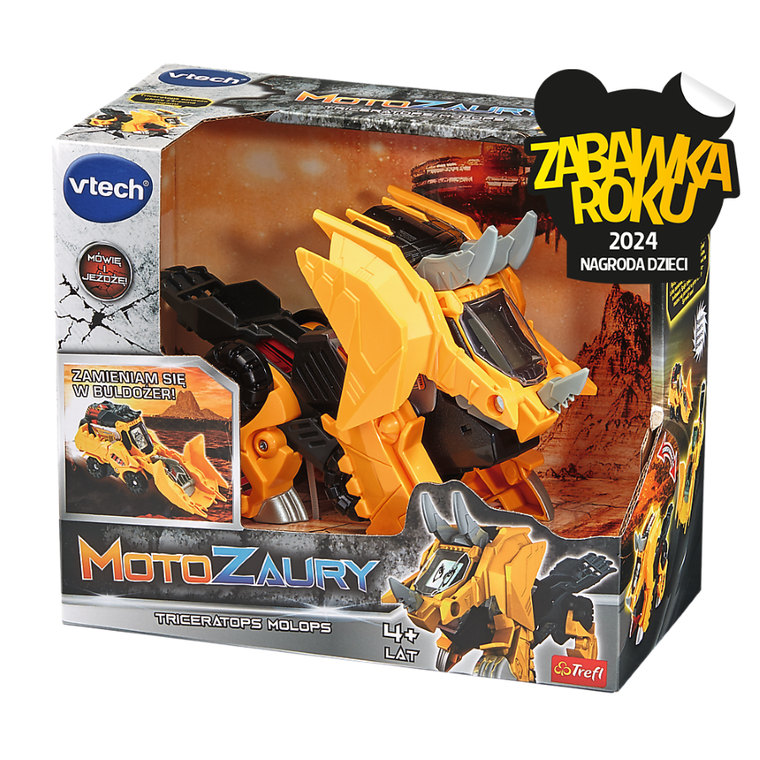 Vtech, Motozaury, Triceratops Molops, pojazd transformujący