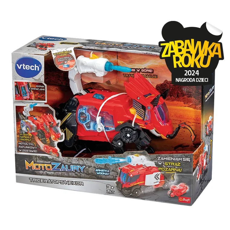 Vtech, Motozaury, Triceratops Nexor, pojazd transformujący XL
