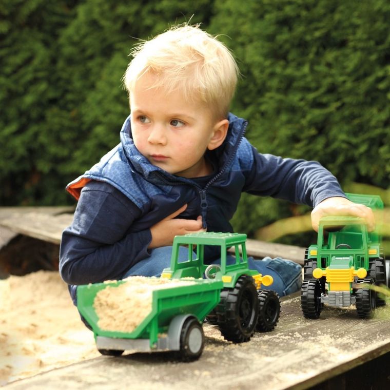 Wader, Farmer, traktor z przyczepą