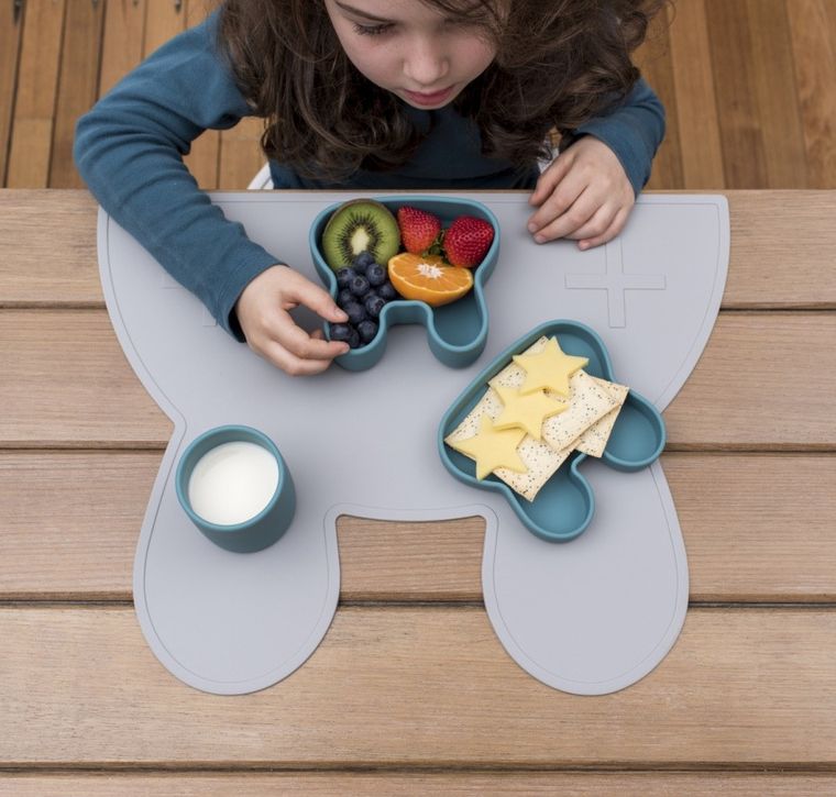 We Might Be Tiny, Króliczek, zamykany silikonowy pojemnik, seledynowy