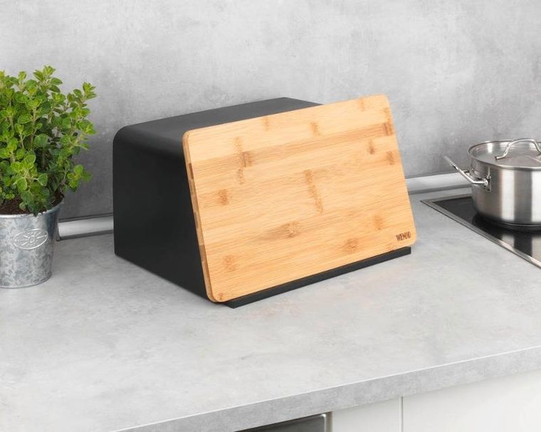 Wenko, chlebak z deską do krojenia z drewna bambusowego, Kubo