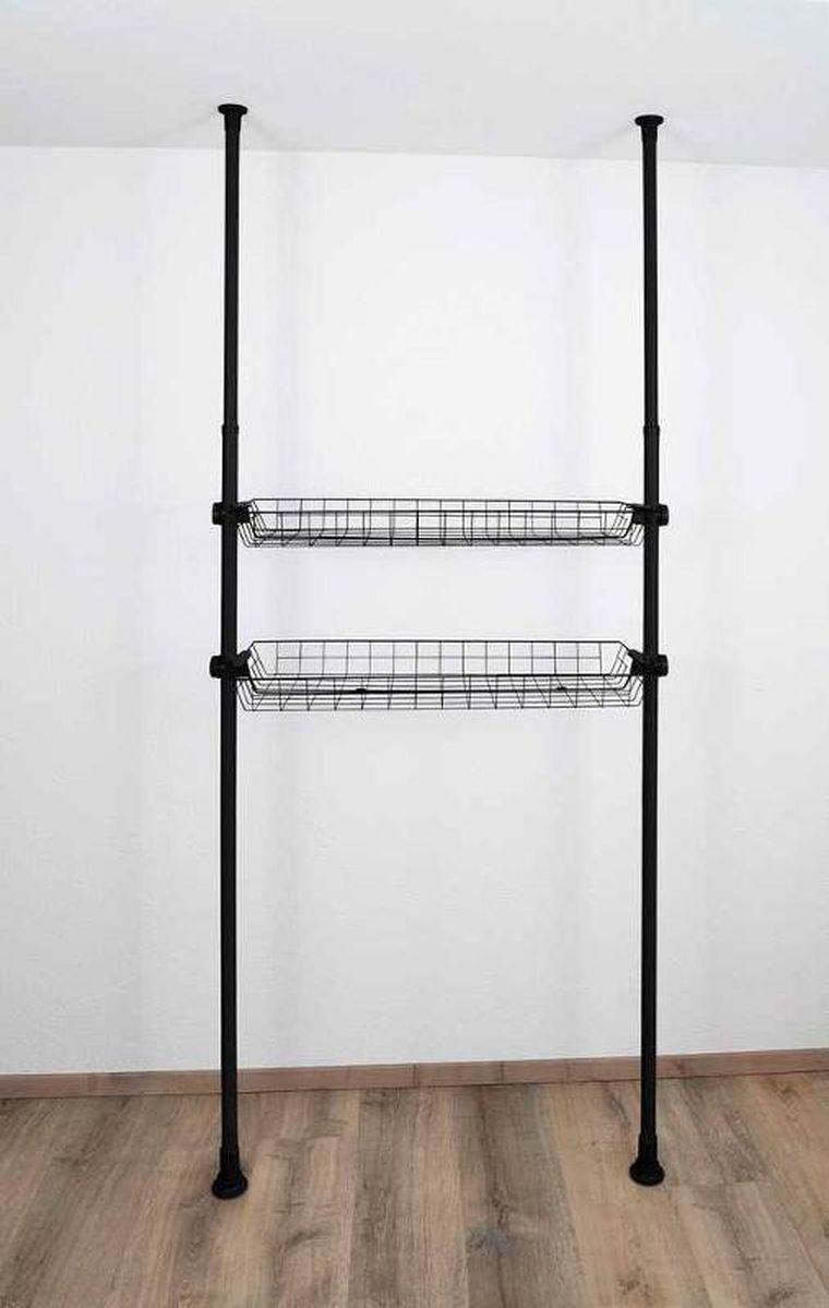 Wenko, koszyk do garderoby, szafy, Herkules, 2 szt., 83-38-8 cm