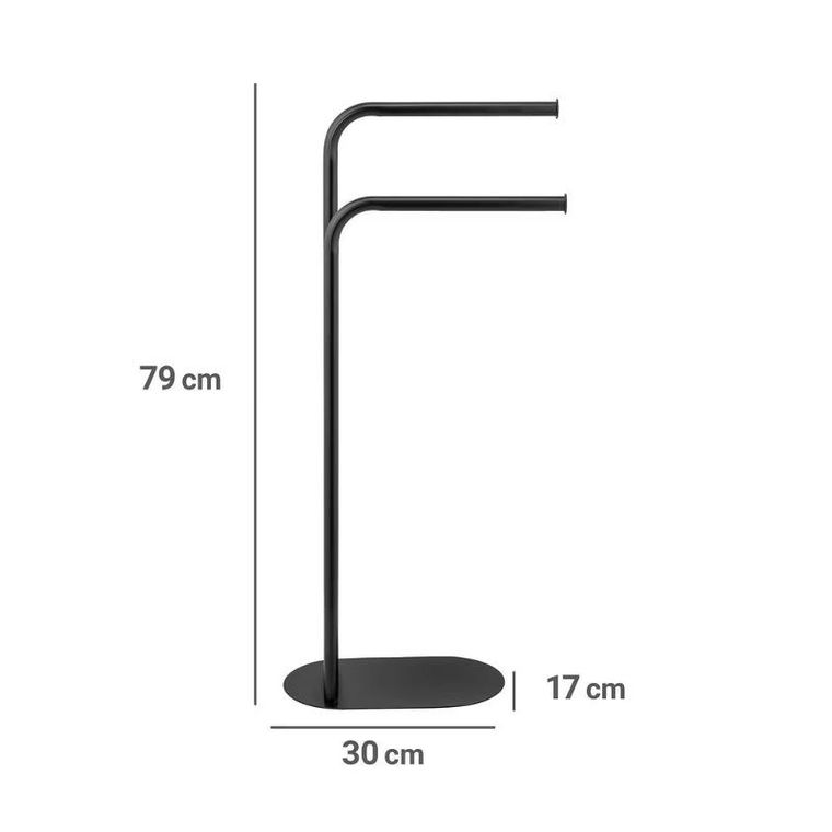 Wenko, Levante, metalowy stojak na ręczniki, wys. 79 cm