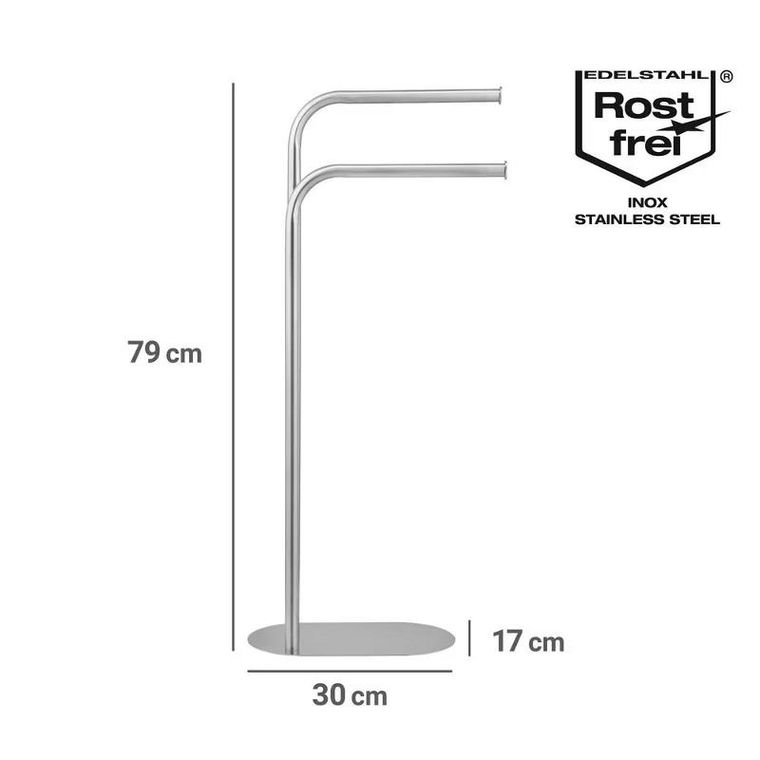 Wenko, metalowy stojak na ręczniki levante, wys. 79 cm