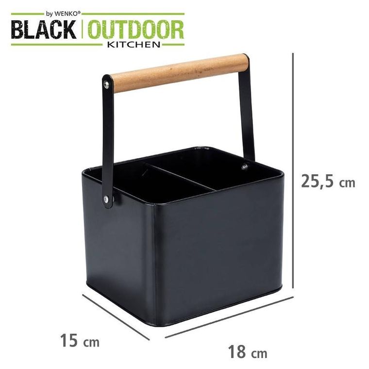 Wenko, pojemnik na przyprawy kuchenne, 3 przegrody, z rączką