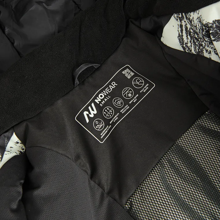 Wodoszczelna kurtka narciarska unisex oversize z kapturem NOWEAR