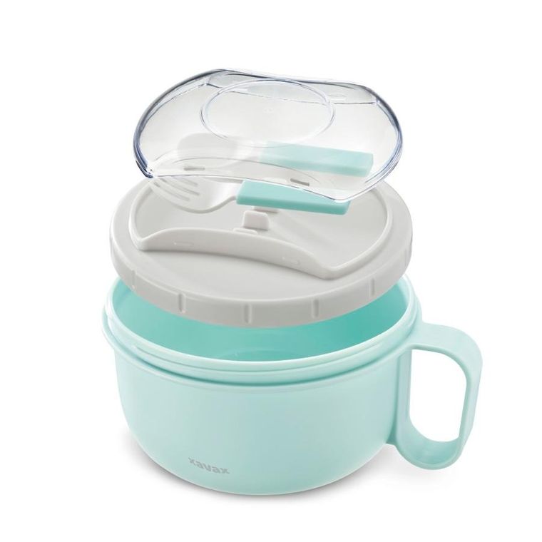 Xavax, To go, pojemnik na żywność z widelcem i łyżką 1100 ml