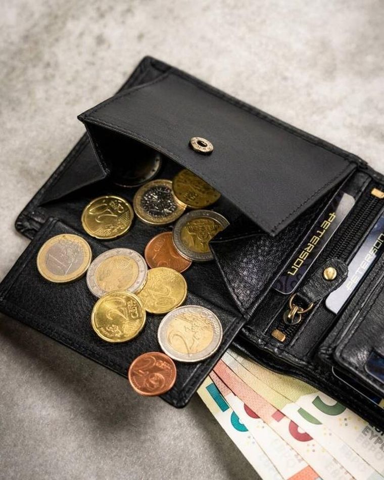 Zestaw: Portfel, Brelok, czarny, skórzany, RFID, Peterson