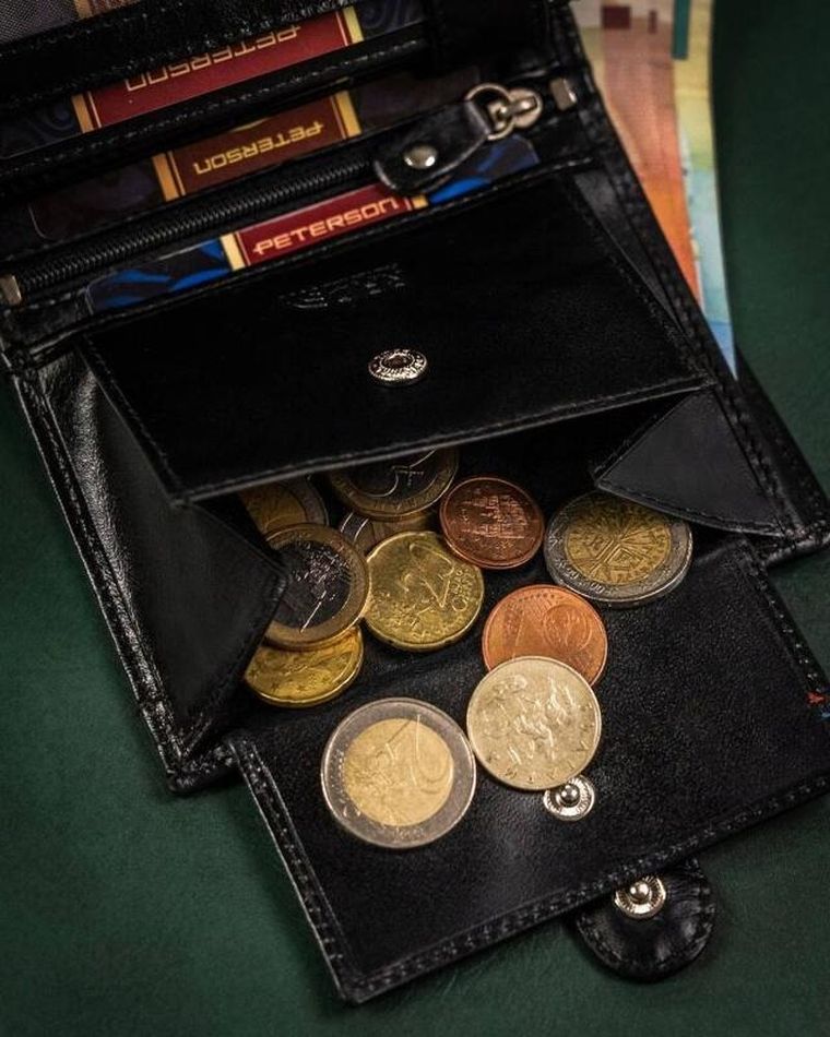 Zestaw prezentowy: Portfel skórzany, Brelok, czarny, Peterson