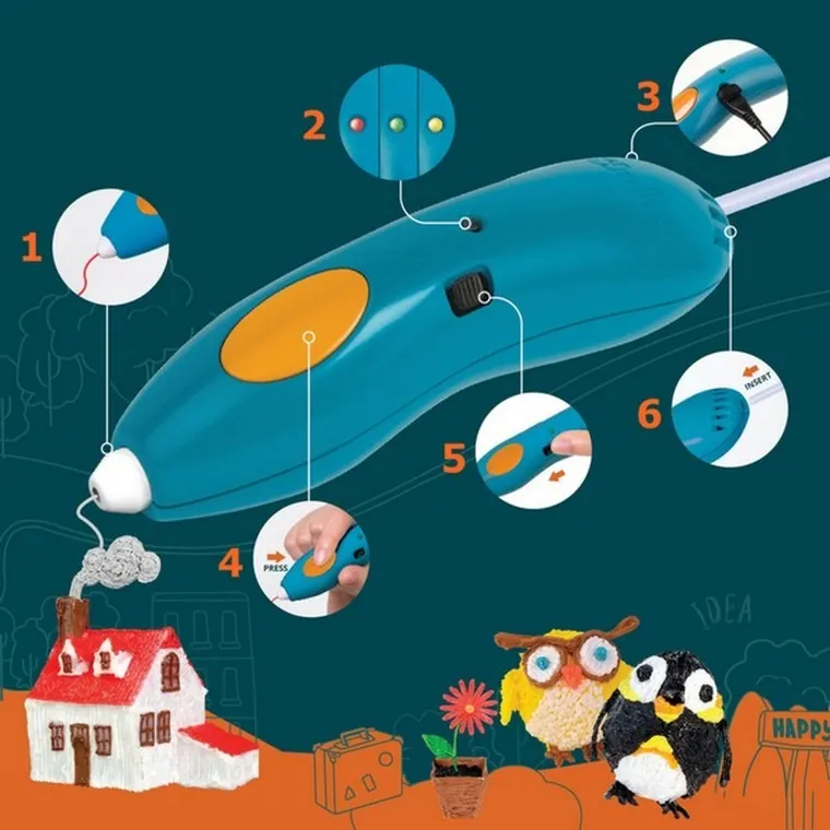 3Doodler, Start Plus, zestaw rozszerzony, długopis do druku 3D